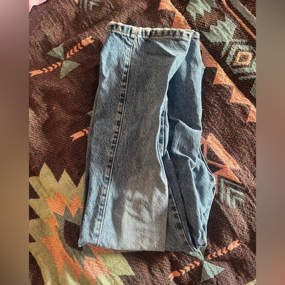 Zara high rise cropped jeans